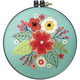 Stamp Embroidery Floral Bouquet