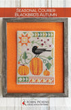 Seasonal Courier Blackbirds Autumn Cross stitch pattern