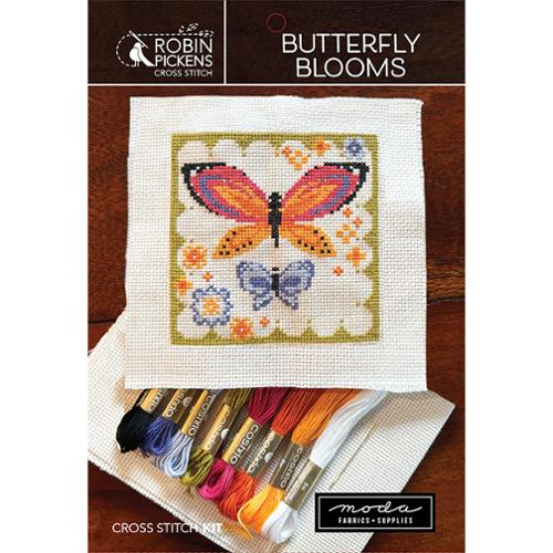 Butterfly Blooms Cross Stitch Pattern by Robin Pickens