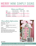 Merry Mini Simply Signs Cross Stitch by Its Sew Emma