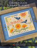 Courier Duos Summer Blue Jays Cross Stitch Pattern by Robin Pickens