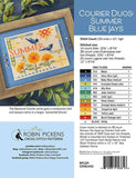 Courier Duos Summer Blue Jays Cross Stitch Pattern by Robin Pickens