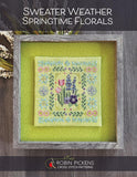 Sweater Weather Springtime Florals Cross Stitch Pattern by Robin Pickens