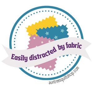 "Easily Distracted by Fabric" 2" Sticker