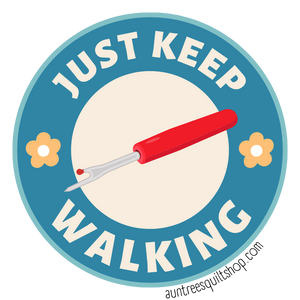 "Just Keep Walking" 2" Sticker