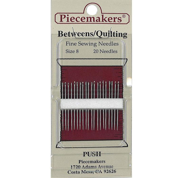 Betweens/Quilting Needles Sz 8 12B8 Piecemakers