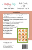 Fall Dash Quilt Pattern by Sherri McConnell