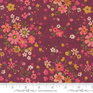Sagewood Rosemary Rose Wine by Crystal Manning for Moda Fabrics