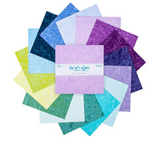 Expressions Batiks Hand-Dyes Misty Meadows 10" Stacker