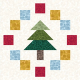 Woodland Christmas Quilt Kit using Bumbleberies from Lewis and Irene