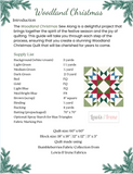 Woodland Christmas Quilt Kit using Bumbleberies from Lewis and Irene