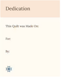 The Quilt Keepsake Book