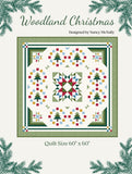 Woodland Christmas Quilt Kit using Bumbleberies from Lewis and Irene