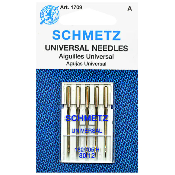 Universal Schmetz Needle 5 ct, Size 80/12