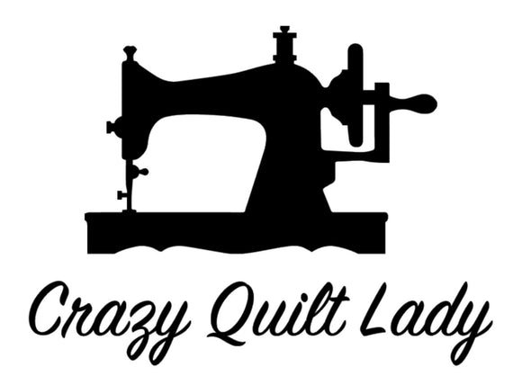 Crazy Quilt Lady Decal
